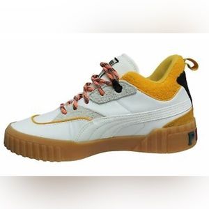 Puma Cali x Sue Tsai Leather White Mid Lace Up Casual Womens Trainers- like new